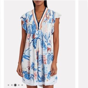 POUPETTE ST BARTH Sasha Lace-Trimmed Mini Dress